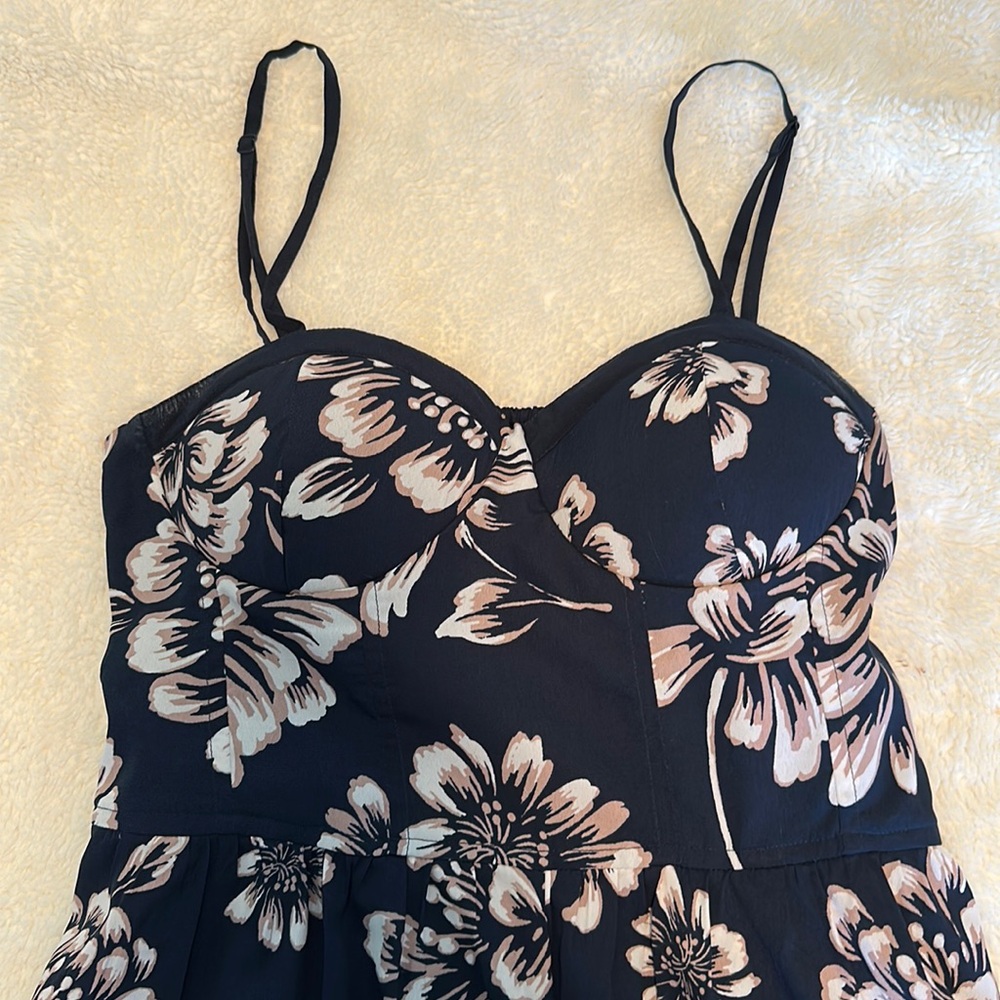 Navy Floral jumpsuit